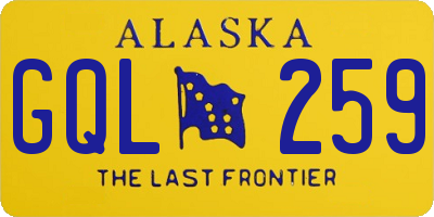 AK license plate GQL259