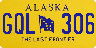 AK license plate GQL306