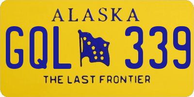 AK license plate GQL339