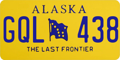 AK license plate GQL438
