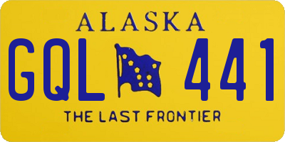 AK license plate GQL441