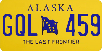 AK license plate GQL459