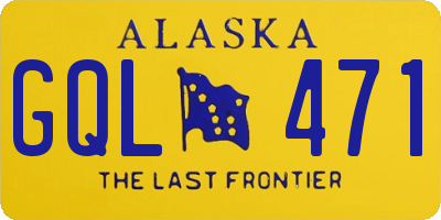 AK license plate GQL471