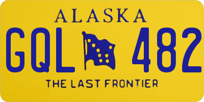 AK license plate GQL482