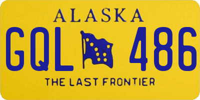 AK license plate GQL486