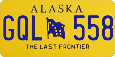 AK license plate GQL558