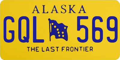 AK license plate GQL569