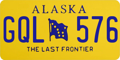 AK license plate GQL576