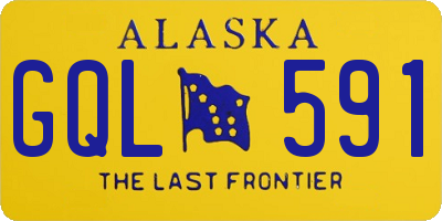 AK license plate GQL591