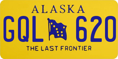 AK license plate GQL620