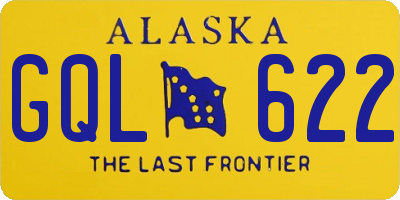 AK license plate GQL622