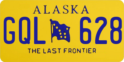 AK license plate GQL628