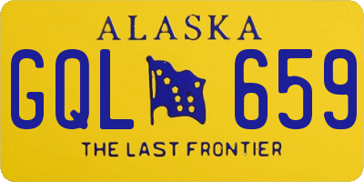 AK license plate GQL659
