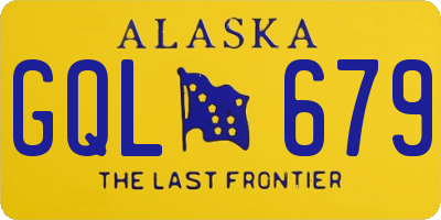 AK license plate GQL679