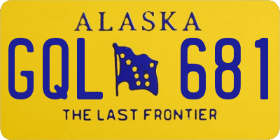 AK license plate GQL681