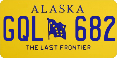 AK license plate GQL682