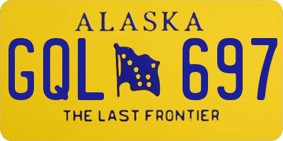 AK license plate GQL697