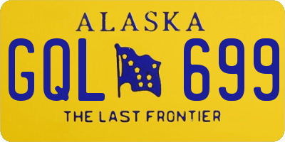 AK license plate GQL699