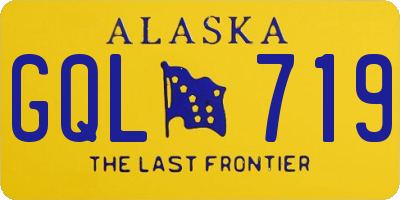 AK license plate GQL719