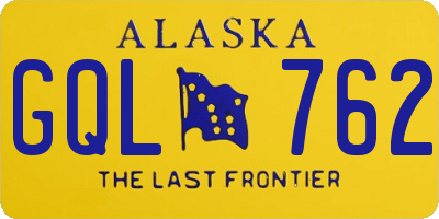 AK license plate GQL762