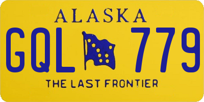 AK license plate GQL779