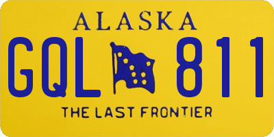 AK license plate GQL811