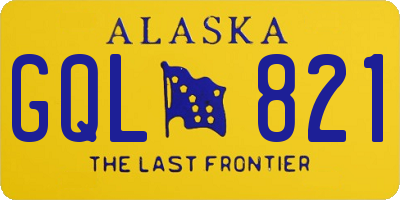 AK license plate GQL821