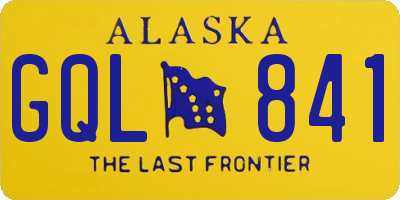 AK license plate GQL841