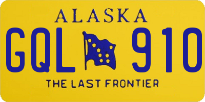 AK license plate GQL910