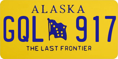 AK license plate GQL917
