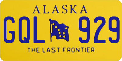 AK license plate GQL929