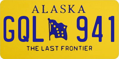 AK license plate GQL941