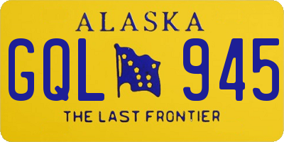 AK license plate GQL945