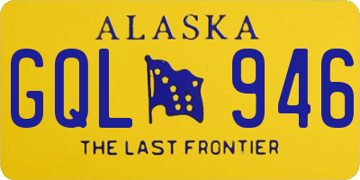 AK license plate GQL946