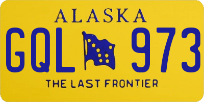 AK license plate GQL973