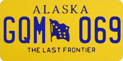 AK license plate GQM069