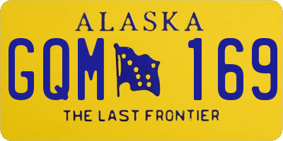 AK license plate GQM169