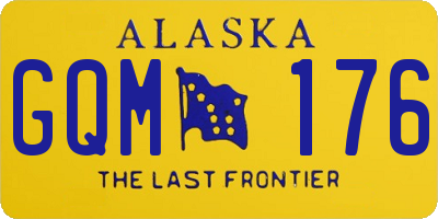 AK license plate GQM176