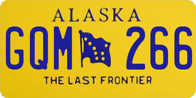 AK license plate GQM266