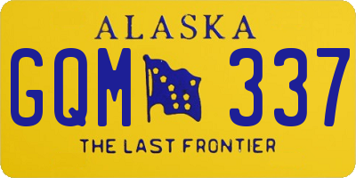AK license plate GQM337