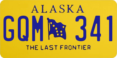 AK license plate GQM341