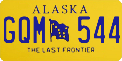 AK license plate GQM544