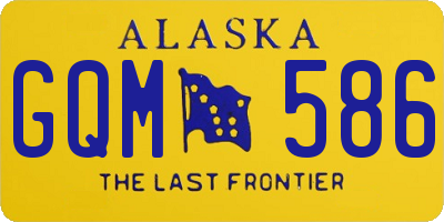 AK license plate GQM586