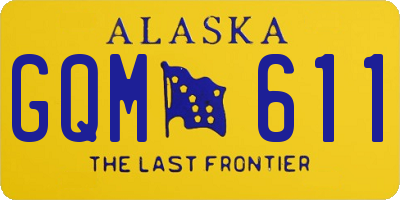 AK license plate GQM611