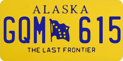 AK license plate GQM615