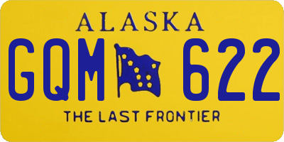 AK license plate GQM622