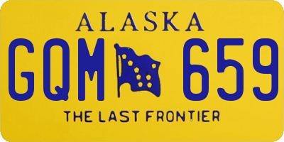 AK license plate GQM659