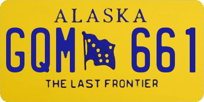 AK license plate GQM661