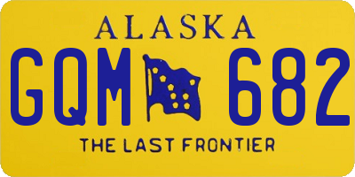 AK license plate GQM682
