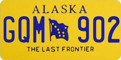 AK license plate GQM902